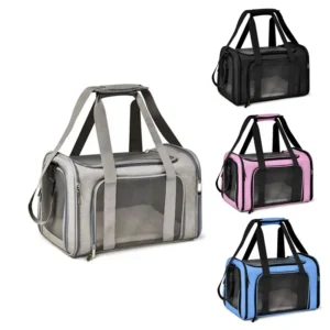 Custom Logo Airline Approved Expandable Soft Cat and Dog Travel Pet Carrier Bag