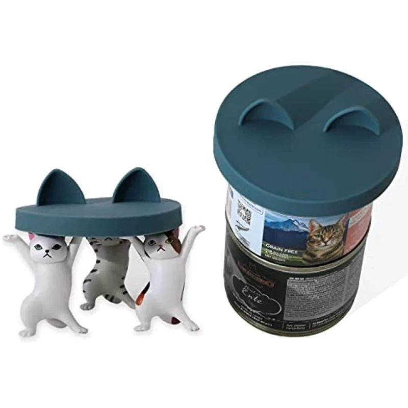 Custom Logo BPA Free Non toxic Silicone Pet Food Can Lids Dog Food Can Cover Silicone Dog Cat Food Can Toppers