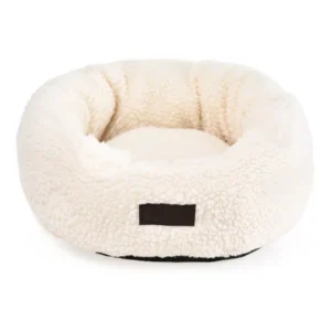 Custom Logo Cozy Donut Cuddler Anti Anxiety Round Cat Bed Pet Bed