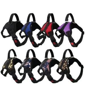Custom Logo Cute Multifunctional Heavy Duty Elastic Pet Dog Harness