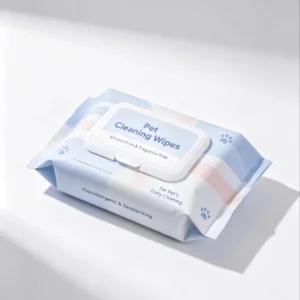 Custom Logo Disposable Pet Wipes White Hypoallergenic Pet Cleaning Wet Wipes for Dogs and Cats