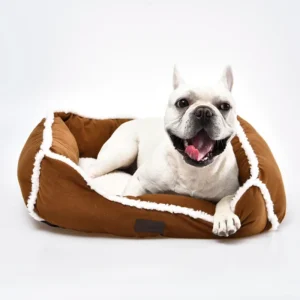 Custom Logo Dog Bed Nonskid Bottom Rectangle Dog Bed