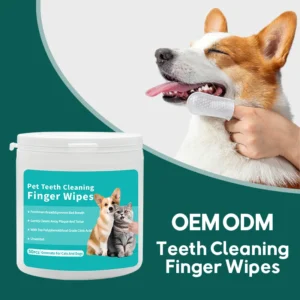 Custom Logo Dogs Cats Wet Wipes Spunlace Nonwoven Pet Teeth Wipes