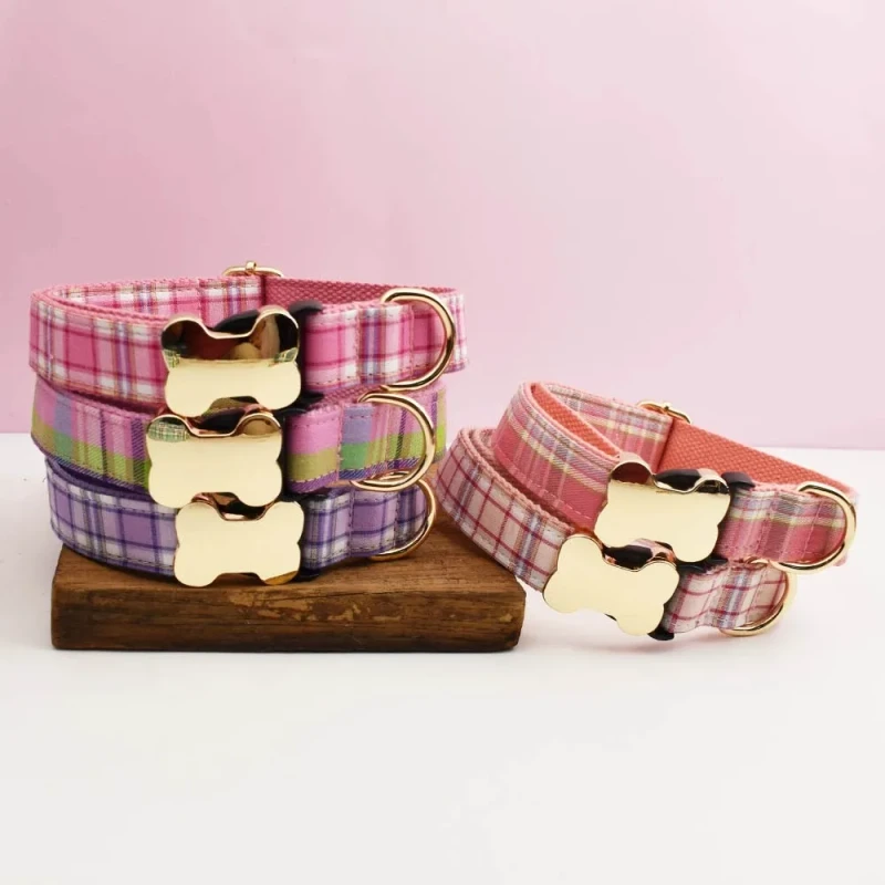 Custom Logo Durable Nylon Polyester Material Solid Animal Buckle for Cats Pet Dog Collar