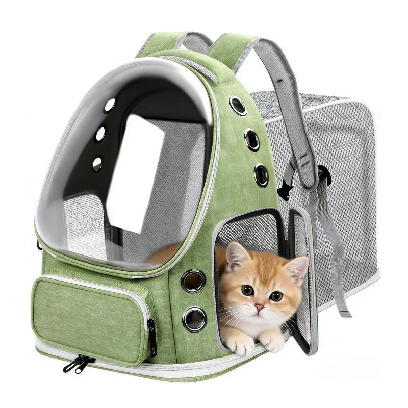 Custom Logo Expandable Cat Backpack Bubble Backpack Carrier for Cats Small Dogs Travel Hiking Walking Car