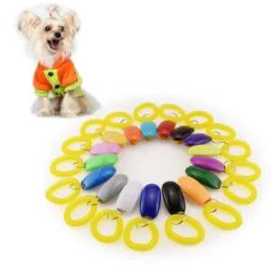 Custom Logo High Quality Personalized Cat Training Whistle Strap Dog Trainer Clicker