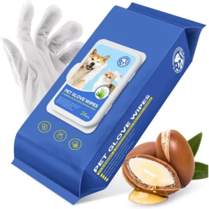 Custom Logo No Rinse Hypoallergenic Deodorizing Pet Cleaning Bathing Wipes for Dogs and Cats