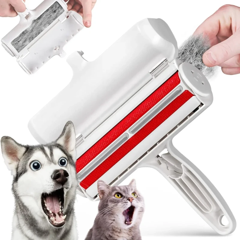 Custom Logo Pet Grooming Brush Blue Green Pink Pet Hair Remover Roller Premium Pet Cleaning & Grooming Products