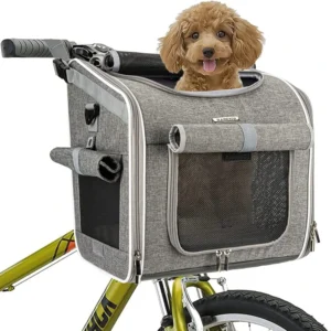 Custom Luxury Collapsible Carrying Supplies Bicycle Bag Travel Products Small Cat Puppies Pet Carrier Backpack Dog Bike Basket