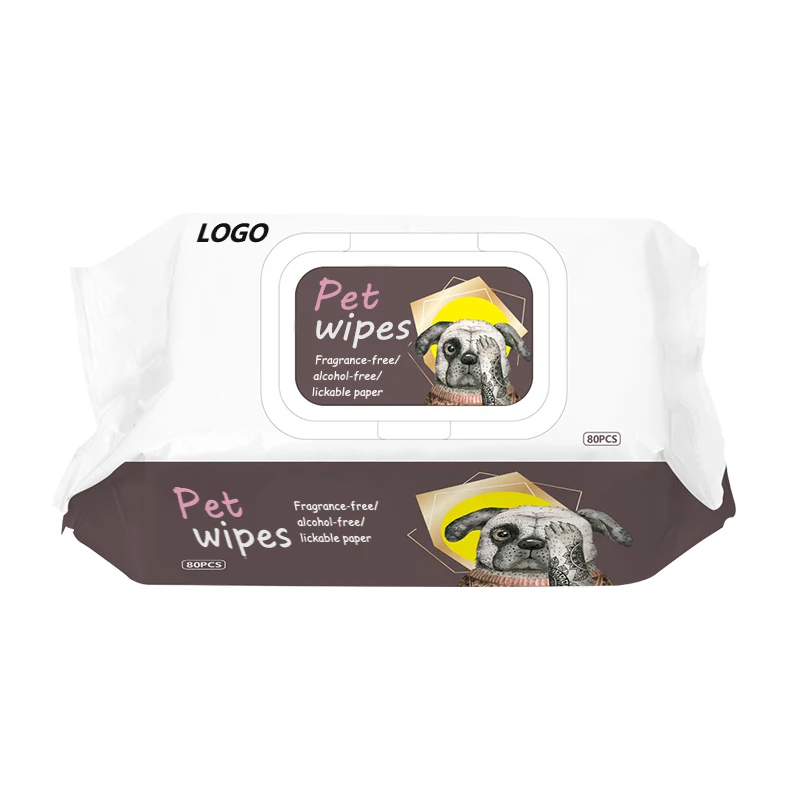 Custom Manufacturer Anti Bacterial Wet Wipe Disposable Dog Puppy Multi Purpose Pet Wipes Pet Clean Wet Tissue Wipes