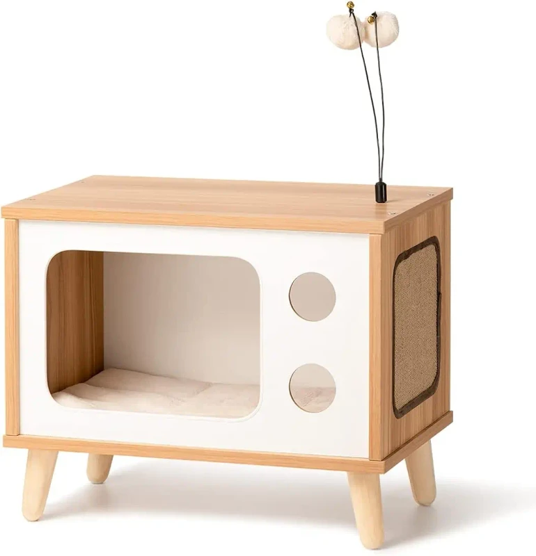 Custom Modern Indoor Dog Cat Furniture House Handmade Carriers Small Animal Cabinet Houses Pet Cages