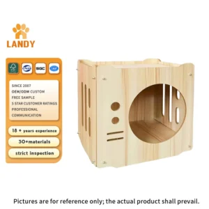 Custom Modern Indoor Pet Carrier Handmade Cat and Dog House Small Animal Cabinet Houses with Carton Packing