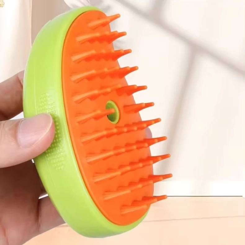 Custom Multifunctional Self Cleaning Dog Bath Brush 3 in 1 Cat Steam Brush Upgraded Version Steam Brush for Cats