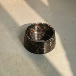 Custom Natural Marble Dog Bowl Pet Food Feeder Marble Pet Bowl
