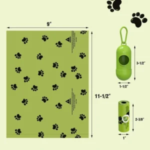 Custom Neoprene Dog Walking Accessory Biodegradable Pet Waste Disposal Nylon Poo Bag Holder Pet Waste Poop Dispenser