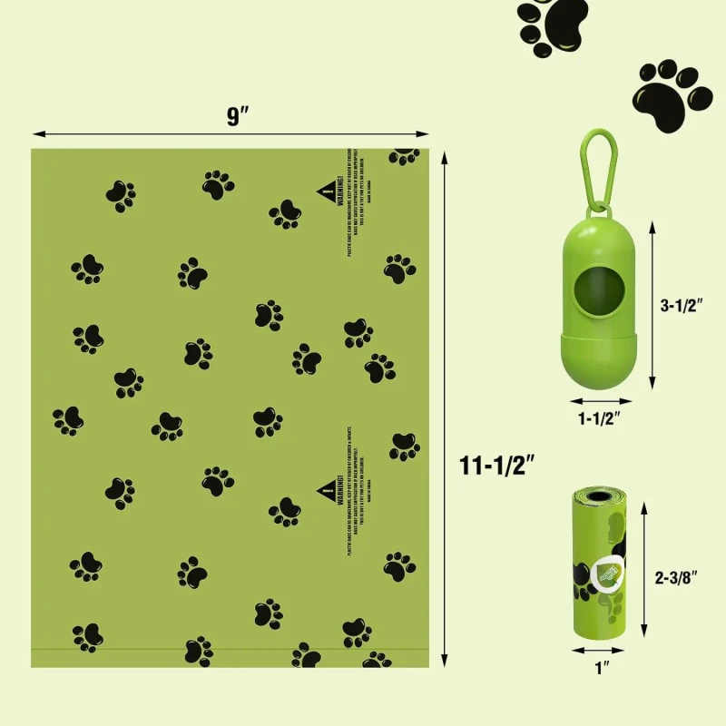 Custom Neoprene Dog Walking Accessory Biodegradable Pet Waste Disposal Nylon Poo Bag Holder Pet Waste Poop Dispenser