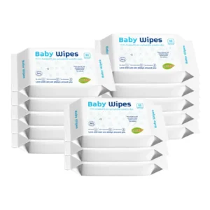 Custom OEM ODM Eco friendly Bulk Baby Wipes Fragrantless Non woven for Sensitive Baby Cleaning Wipes