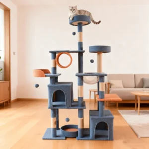 Custom One Piece Multi Layer Cat Tree Special Nest Jumping Platform Manufacturer of Cat Climbing Frames Scratcher
