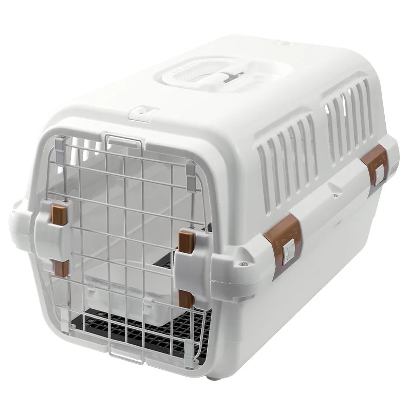Custom Pet Airline Approved Carrier Portable Travel Kennel with Bowl and Pee Pad for Dog Cat Transport