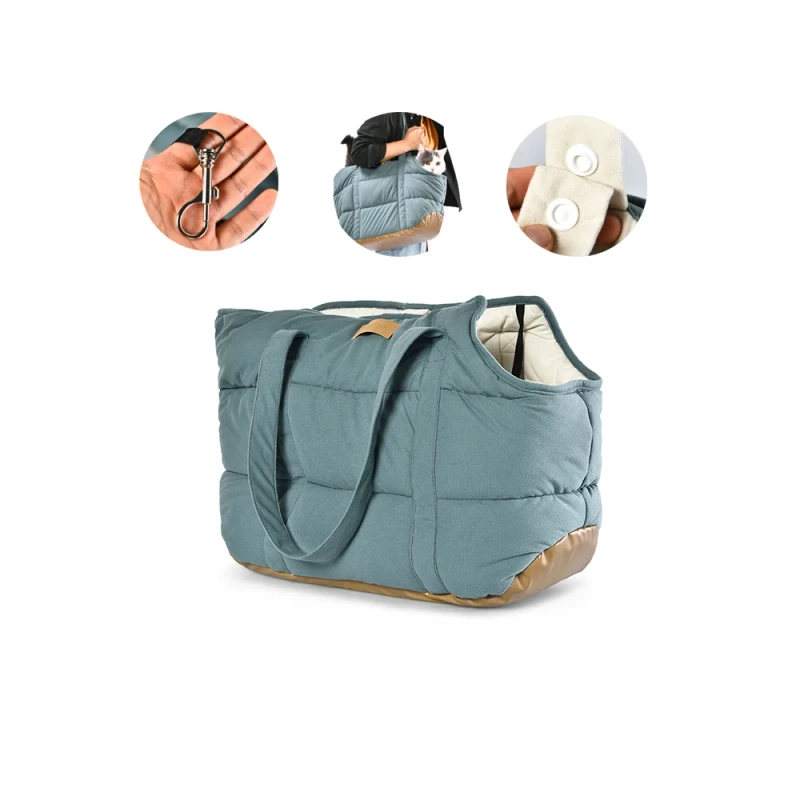 Custom Pet Carrier Purse Tote Bag Waterproof Anti Static Portable Travel Pu Bag Dog Bed Tote Bag Cat Bagpack