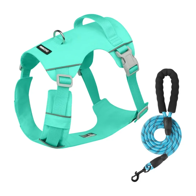 Custom Pet Harness Soft Padded Adjustable Straps Breathable Lining Dog Harness