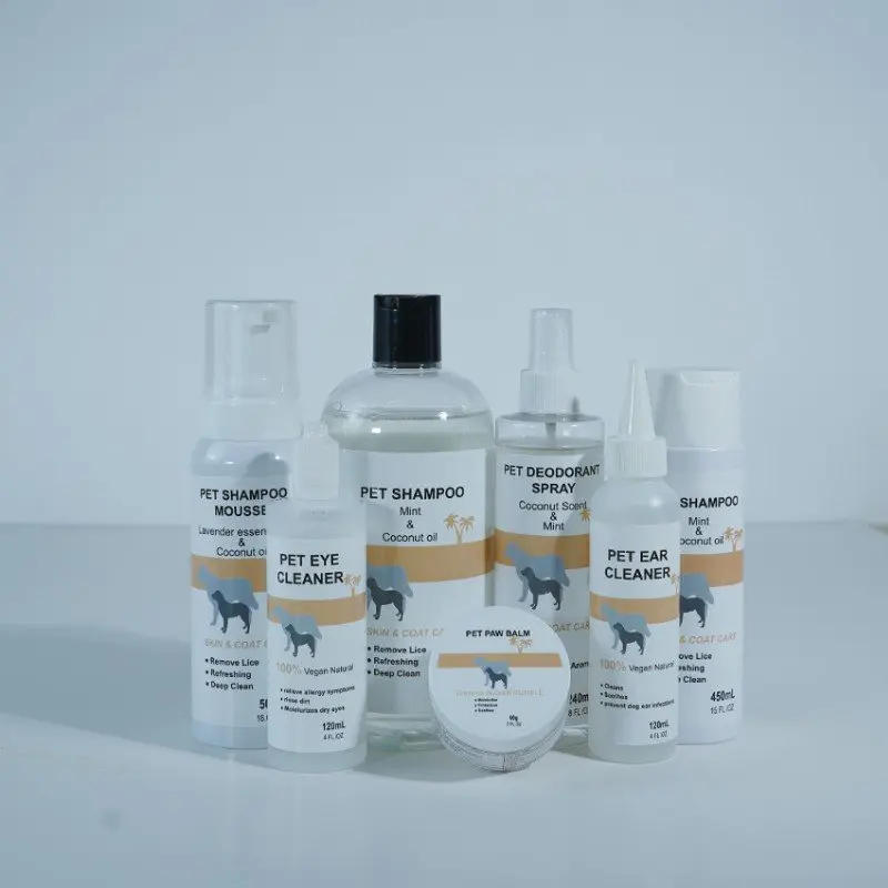 Custom Pet Shampoo Fluffy Fur Cleaning Bath for Dogs Cats 700ml Hair Protection