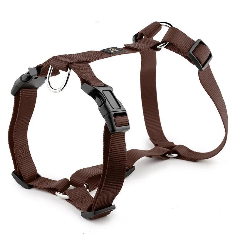 Custom Pet Suppliers H Shape Adjustable Durable No Pull Dog Harness for Medium Large Dogs
