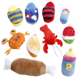 Custom Plush Pet Toys Dog Squeak Toy Pet Teeth Cleaning Toy