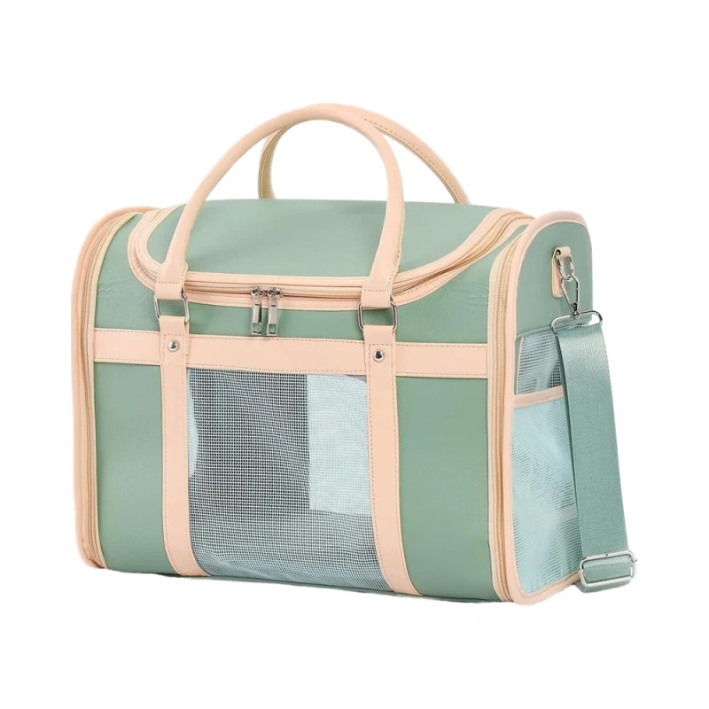 Custom Premium Pet Carrier for Cats & Small Dogs Airline Approved Portable Pet Travel Carrier with Shoulder Strap
