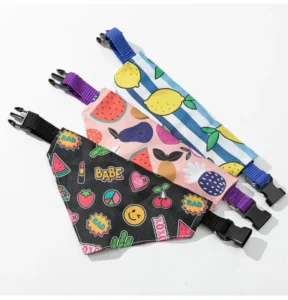 Custom Print Logo Pet Adjustable Pet Dog Puppy Cat Neck Scarf Bandana Collar Neckerchief