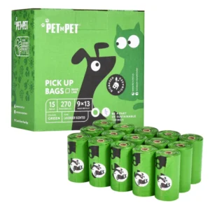 Custom Printed Eco Friendly Biodegradable Compostable Dog Waste Poo Bag Disposable Plastic Poop Bag for Dogs