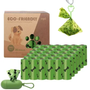 Custom Printed Eco Friendly Pet Poop Bags Biodegradable Corn Starch Compost Waste Set for Dogs