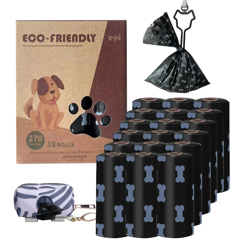 Custom Printed Thickened Eco-Friendly EPI Degradable Strong Odor Control Scented Compostable Biodegradable Dog Poop