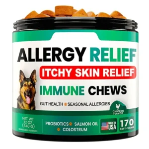 Custom Private Label Pet Itchy Skin Relief Allergy Immune Supplement for Dogs