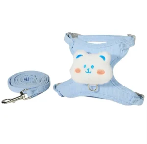 Custom Rubber Logo Cat & Puppy Harness Kit with Leashes and Collars