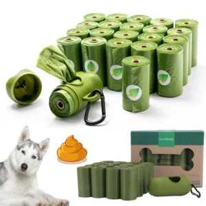 Custom Scented Eco Friendly Disposable Biodegradable Plastic Dog Poop Bags Outdoor Portable Pet Waste