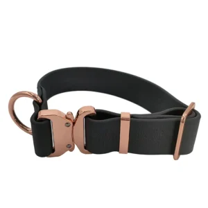 Custom Silicone Pet Collar Waterproof Rubber PVC Dog Collar with Quick Release Buckle Easy to Clean