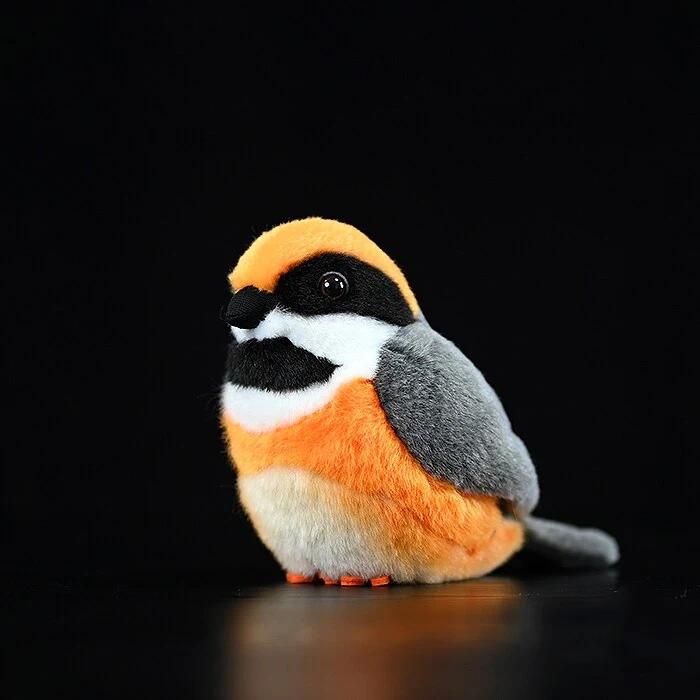 Custom Simulation Bush Tit Plush Toy Stuffed Animal Small Bird Doll for Theme Park Souvenir Gift Factory Custom OEM ODM