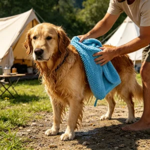 Custom Size Color Pet Bath Towel Hypoallergenic Lint Free Microfiber Towel for Dogs Cats Bath Cleaning