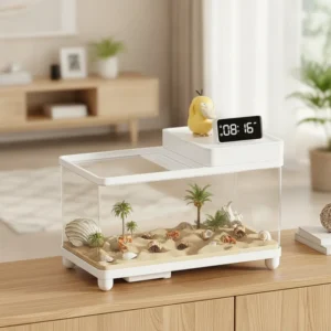 Custom Size Small Size Pet Breeding Tank Lockable Cover Stable Reptile Tank for Hermit Crab Gecko Living Room