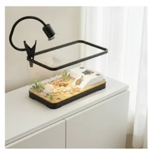 Custom Size Stable Reptile Terrarium Tank Escape-Proof Small Reptile Tank for Gecko Lizard Living Room
