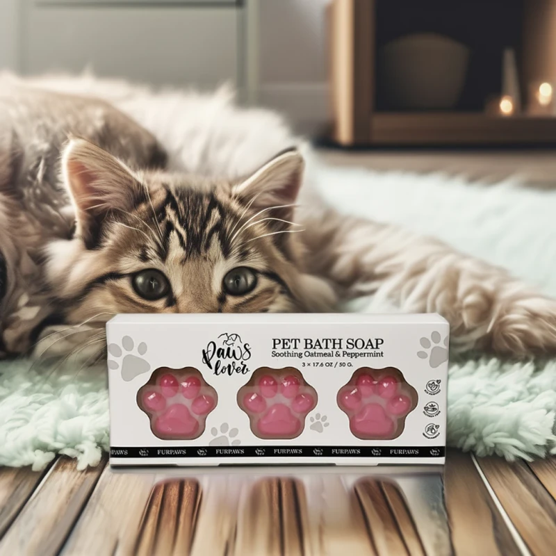 Custom Skin Friendly No Irritating Pet Grooming Kit Gentle Cleansing Formula Pet Bath Soap for