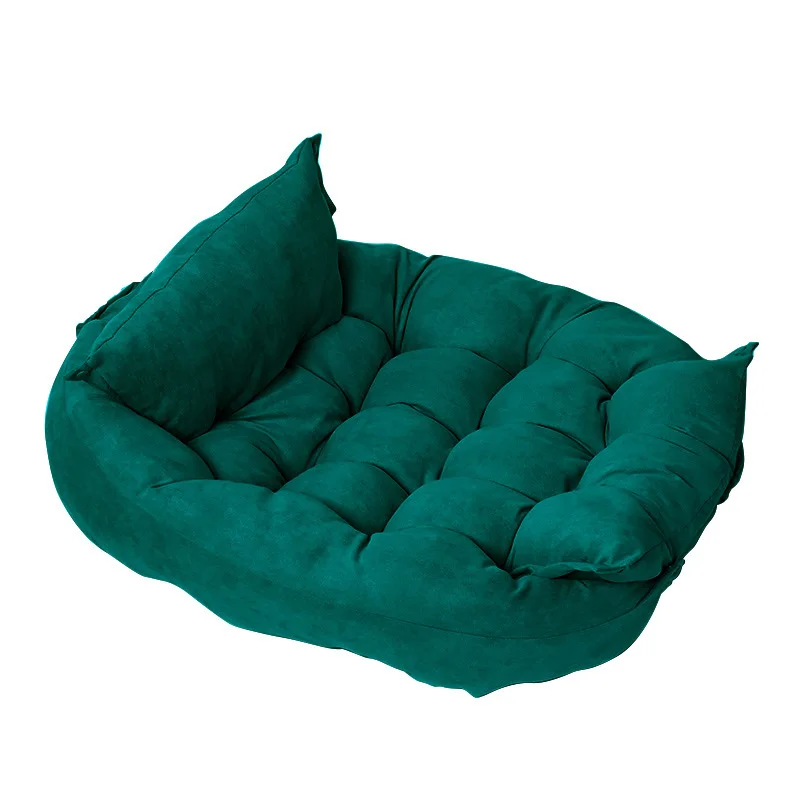 Custom Soft Plush Pet Bed for Small Medium Large Dogs Cats Non Slip Warm Sofa Nest Comfortable Breathable Pet Couch Bed