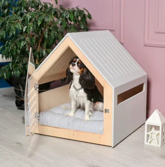 Custom Solid Wooden Climbing Pet Furniture Cat House Sleep Place Cat House for Living Room Indoor