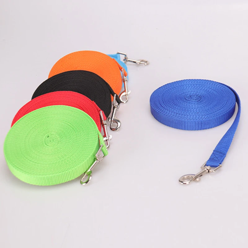 Custom Training 15ft 20ft 30ft 50ft Obedience Recall Training Agility Extra Long Nylon Training Dog Leash