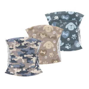 Custom Washable Belly Wrap Male Dog Diapers Reusable Pet Diaper for Puppy Large Dog
