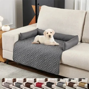 Custom Waterproof Foldable Solid Color Dog Cover Bed Corner Sofa Protection Car Boot Mat Pet Warm Sleeping Washable Pet Beds