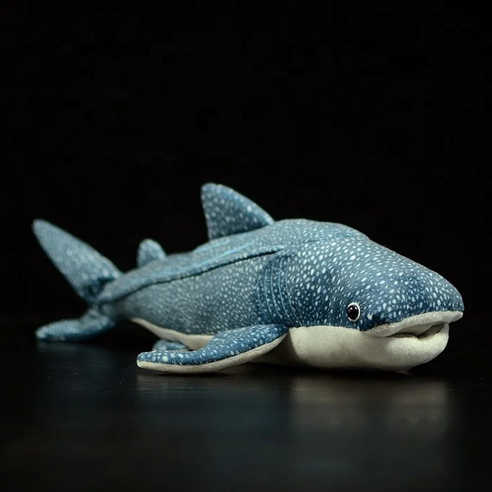 Custom Whale Shark Plush Toy Realistic Soft Stuffed Doll for Aquarium Souvenir Ocean Theme Party Factory OEM ODM
