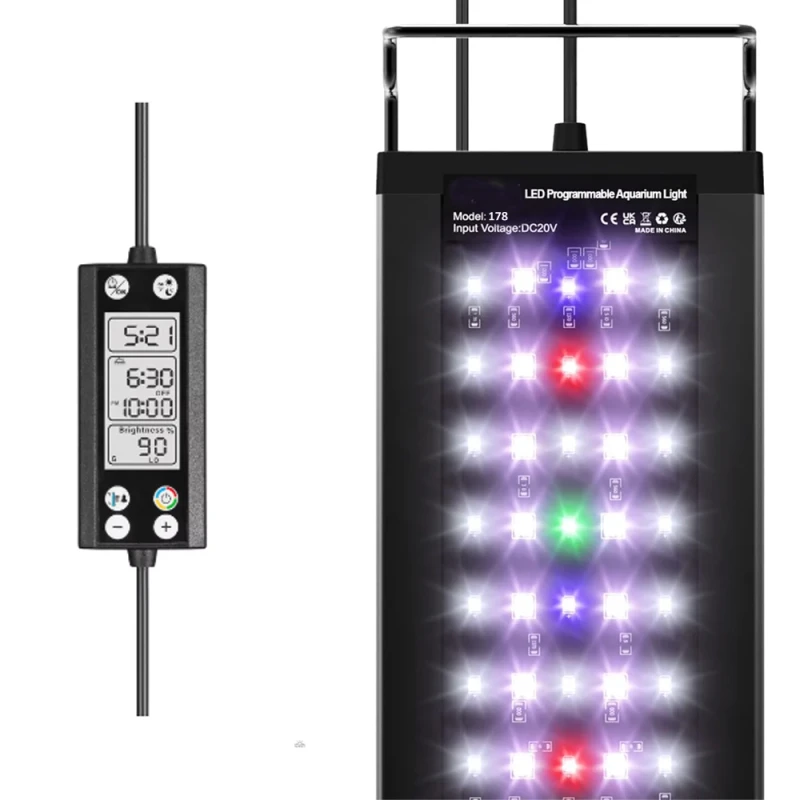 Customizable 165w 100w Aquarium Led Light 110cm 150cm 160cm 200cm Planted Aquarium Accessories Light With Holder