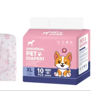 Customizable Disposable Dog Diaper Soft Comfortable Cotton Premium Pet Diaper for Cats and Dogs